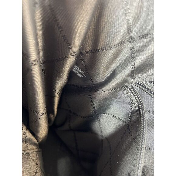 Michael Kors Black Leather Tote with Pouch - Picture 14 of 16